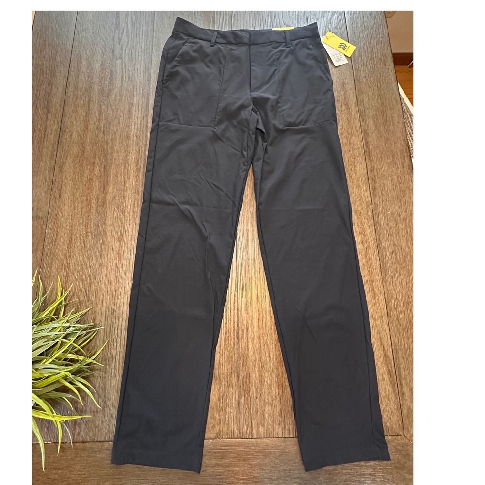 All In Motion‎ Women's Commuter Pants Black 30x32 Drawstring Zip Pocket UPF 50+